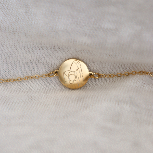 gouden lijntekening armband betaalbaar