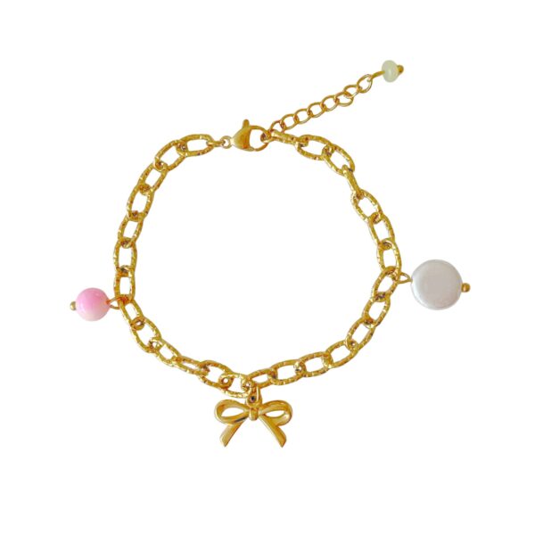 jade strikje schakel armband