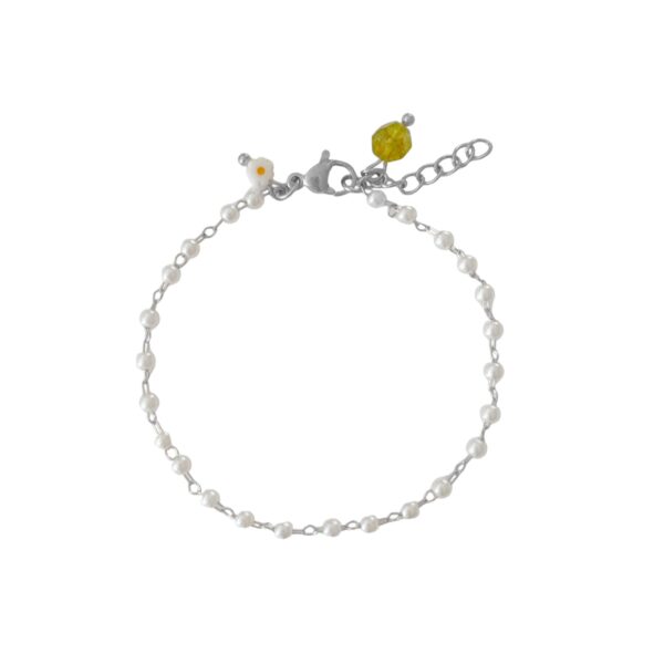 peridot pareltjes hart armband