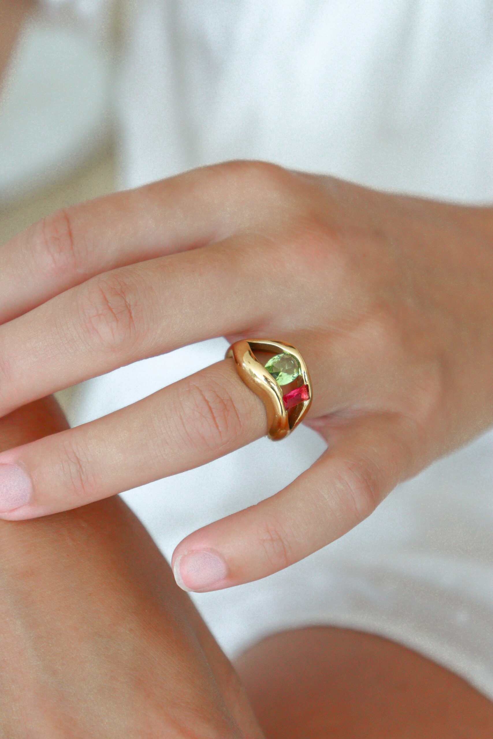 stainless steel ring zirkonia