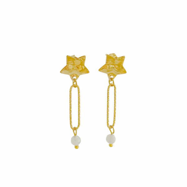 ster maansteen oorknopjes