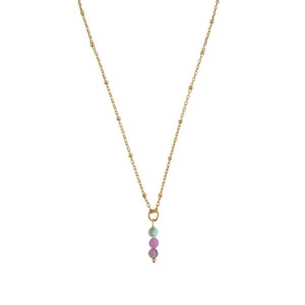 geboortestenen ketting goudkleurig