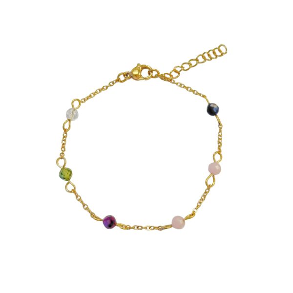 geboortestenen verdeeld armband