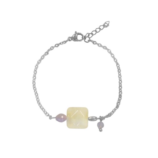 kunziet jade armband zilver