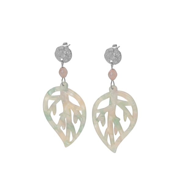 kunziet pastel statement oorhangers zilver