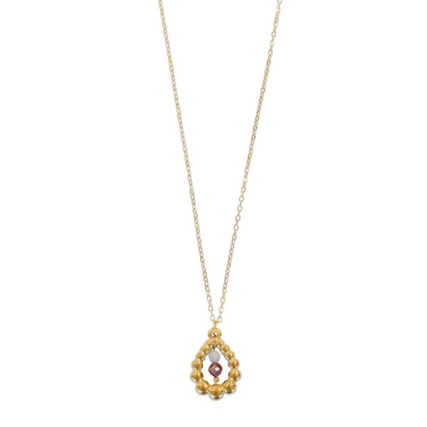 lepidoliet maansteen ketting