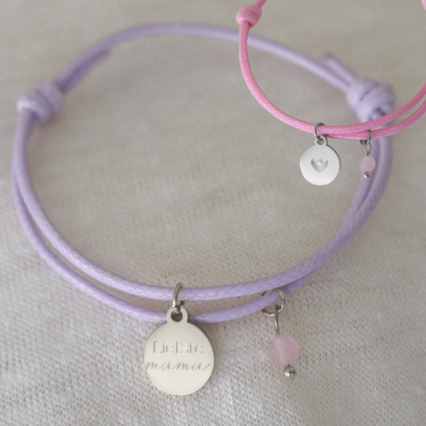 liefste mama armbandje lila