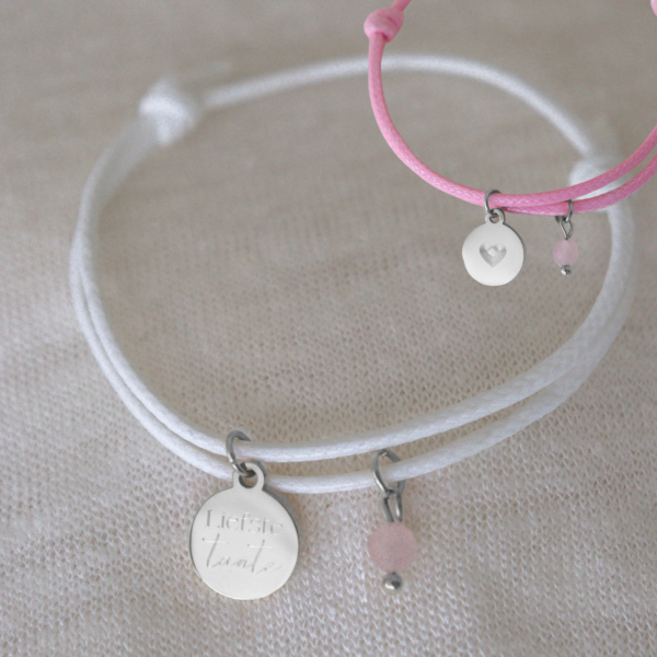 liefste tante armbandje hartje zilver