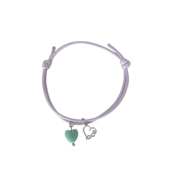 waxkoord armband infinity amazoniet