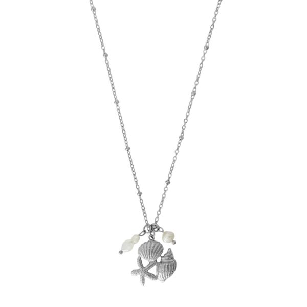 zomerse schelp parel ketting