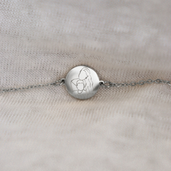 lijntekening armband laten graveren