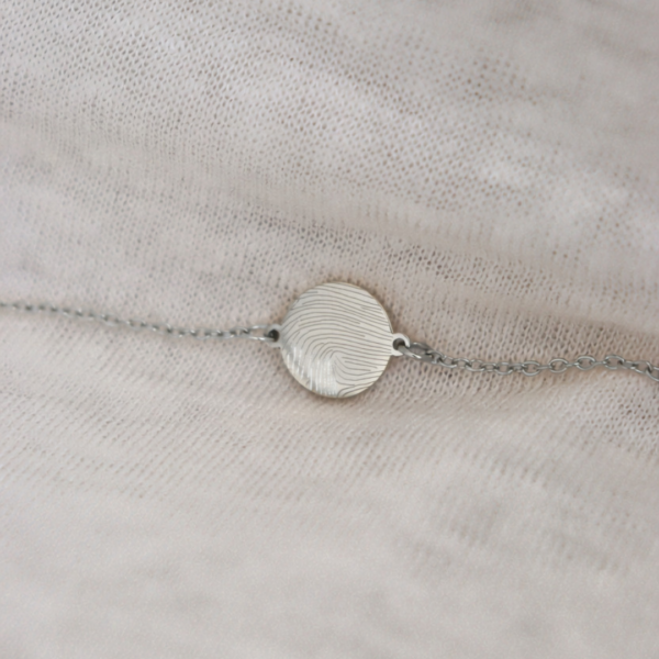 vingerafdruk armband kopen zilver