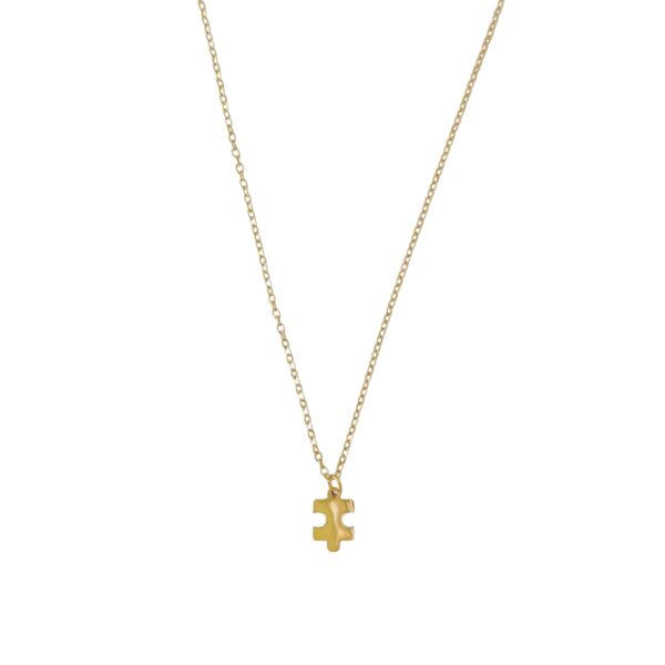 puzzel ketting goud