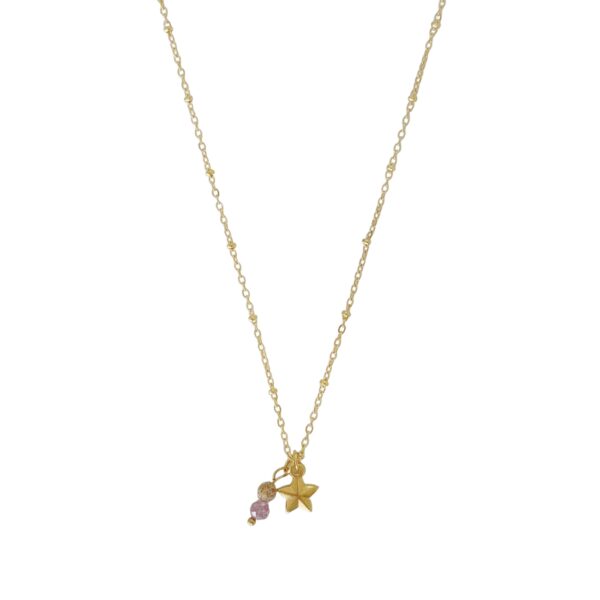 ster ketting jaspis lepidoliet