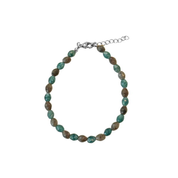 edelstenen armband facet zilver