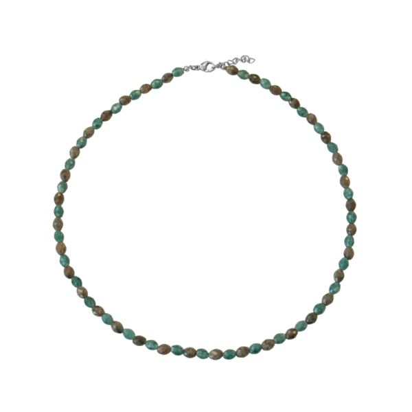 edelstenen ketting zilver